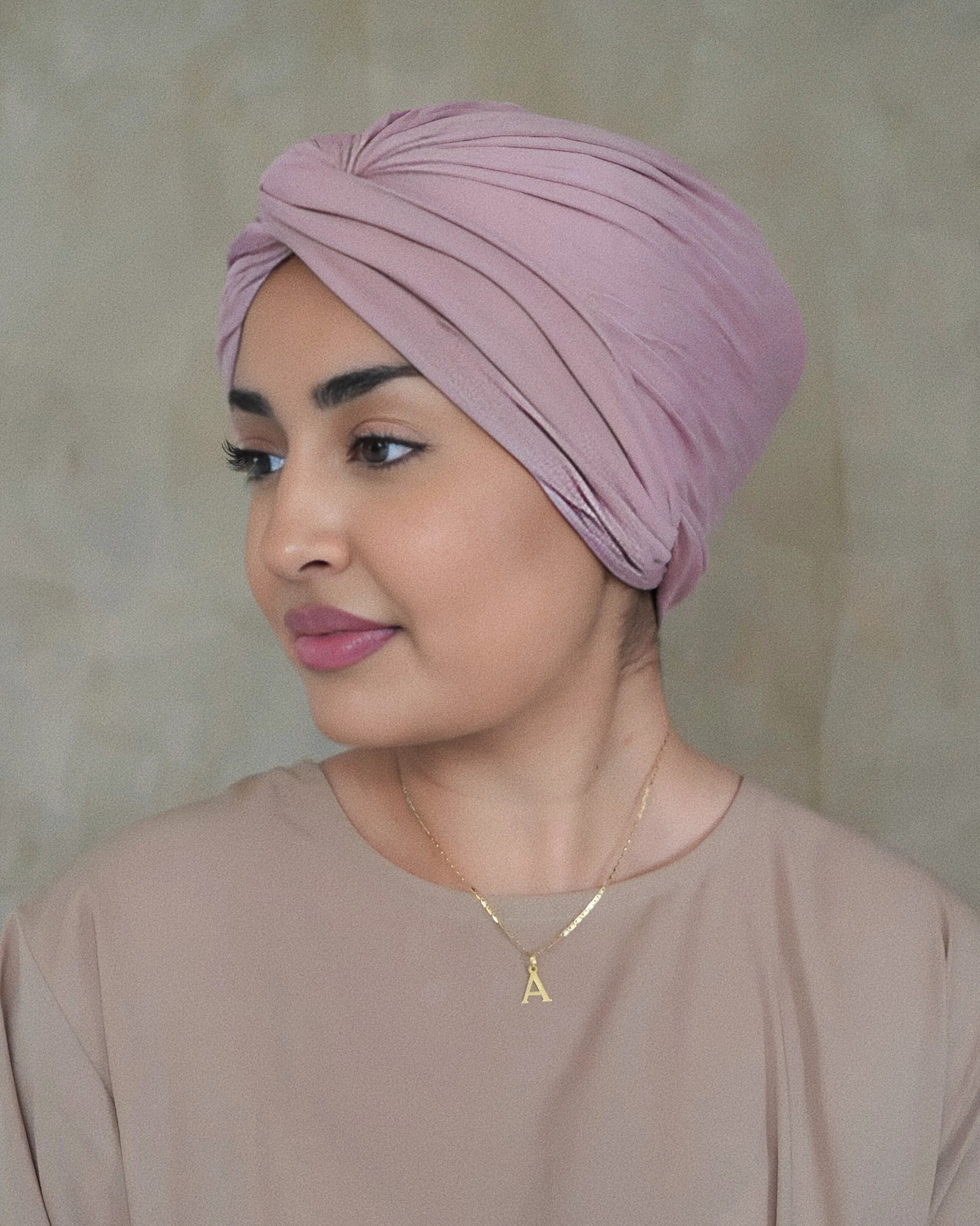 Mulberry Jersey Turban Wrap