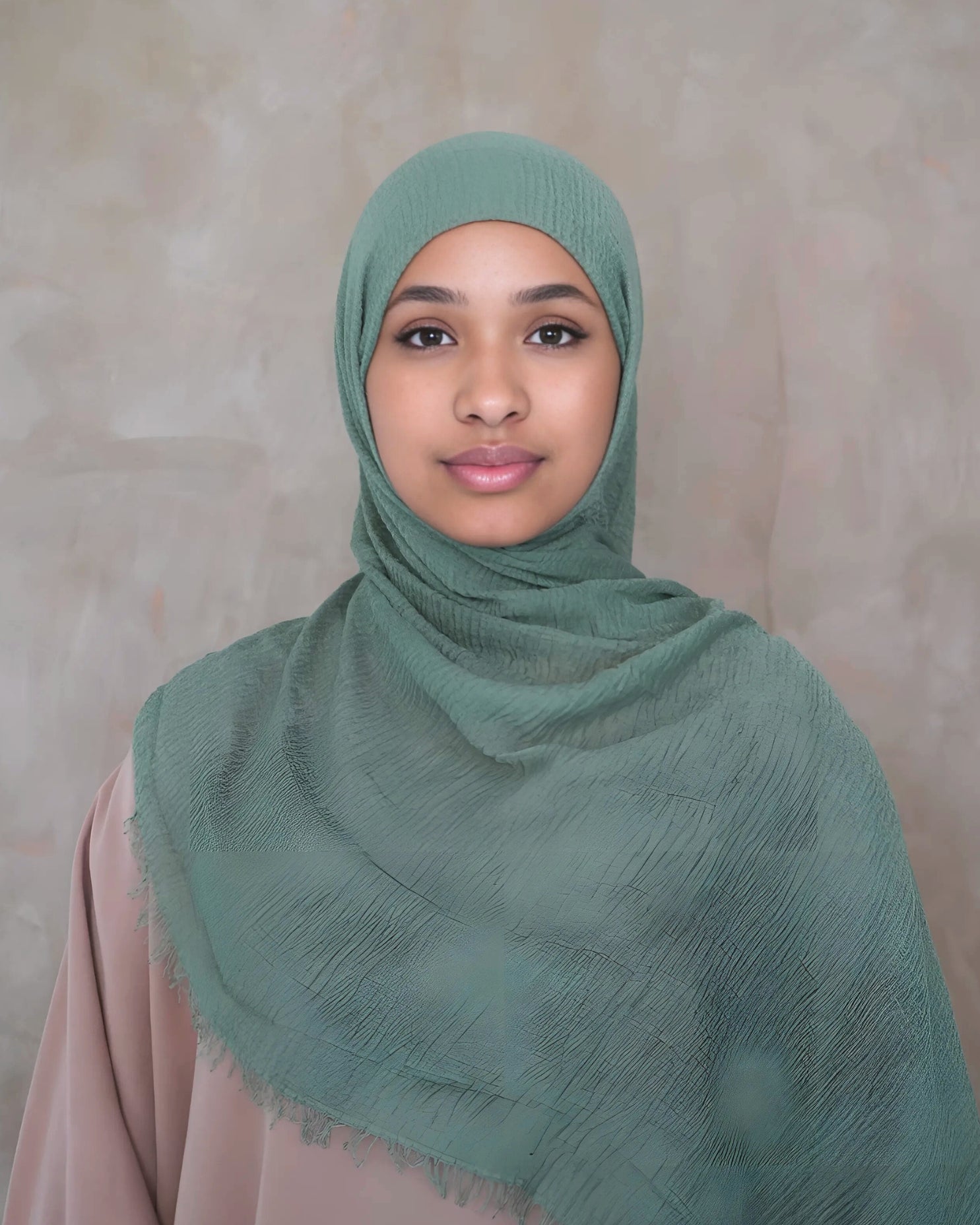 Jade Crinkle Cotton Hijab