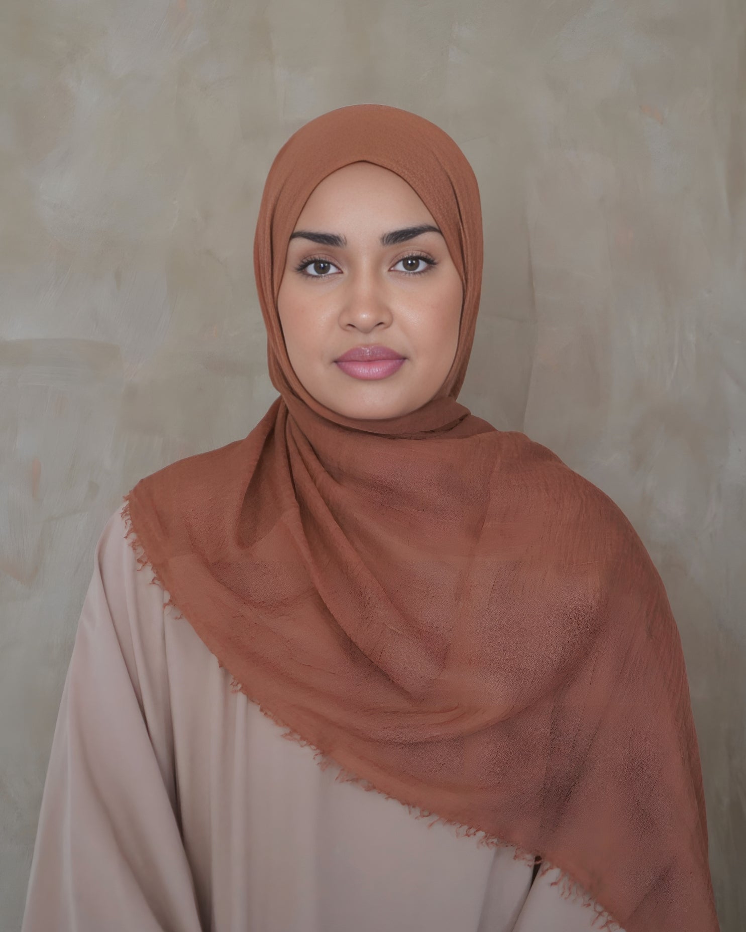 Caramel Crinkle Cotton Hijab