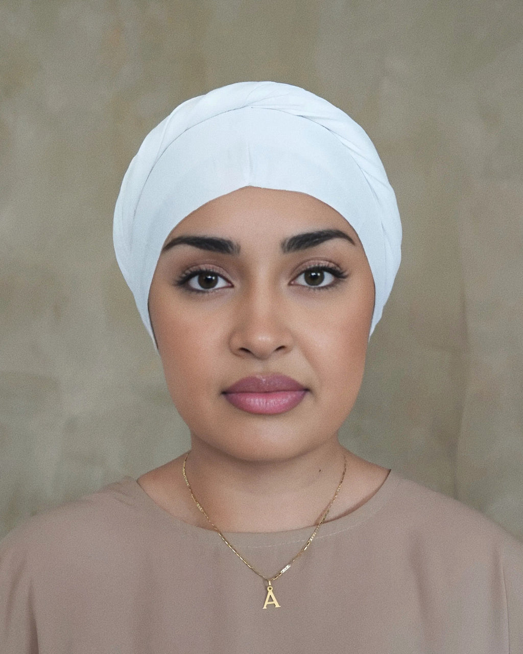 White Jersey Turban Wrap