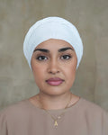 White Jersey Turban Wrap