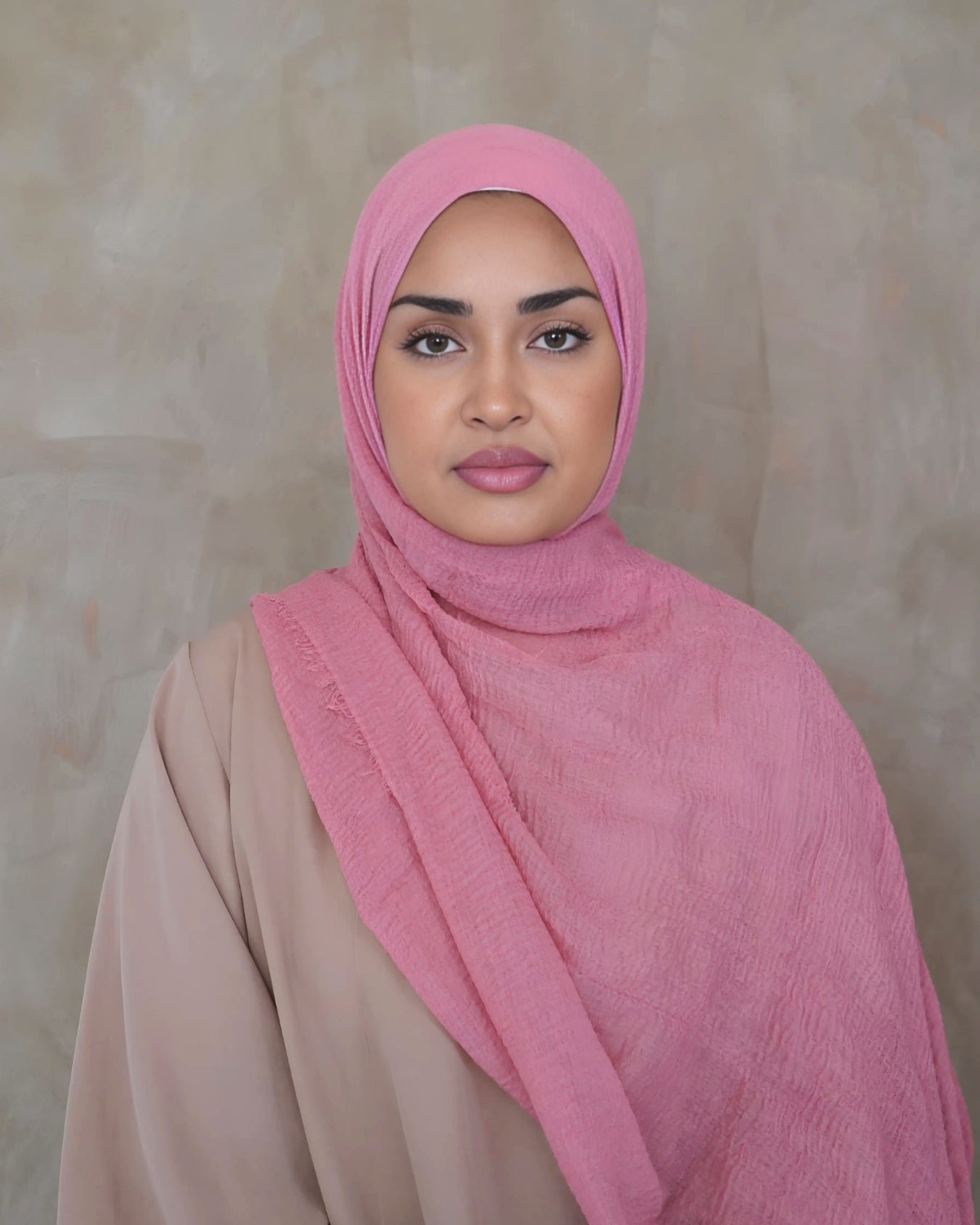 Blush Crinkle Cotton Hijab