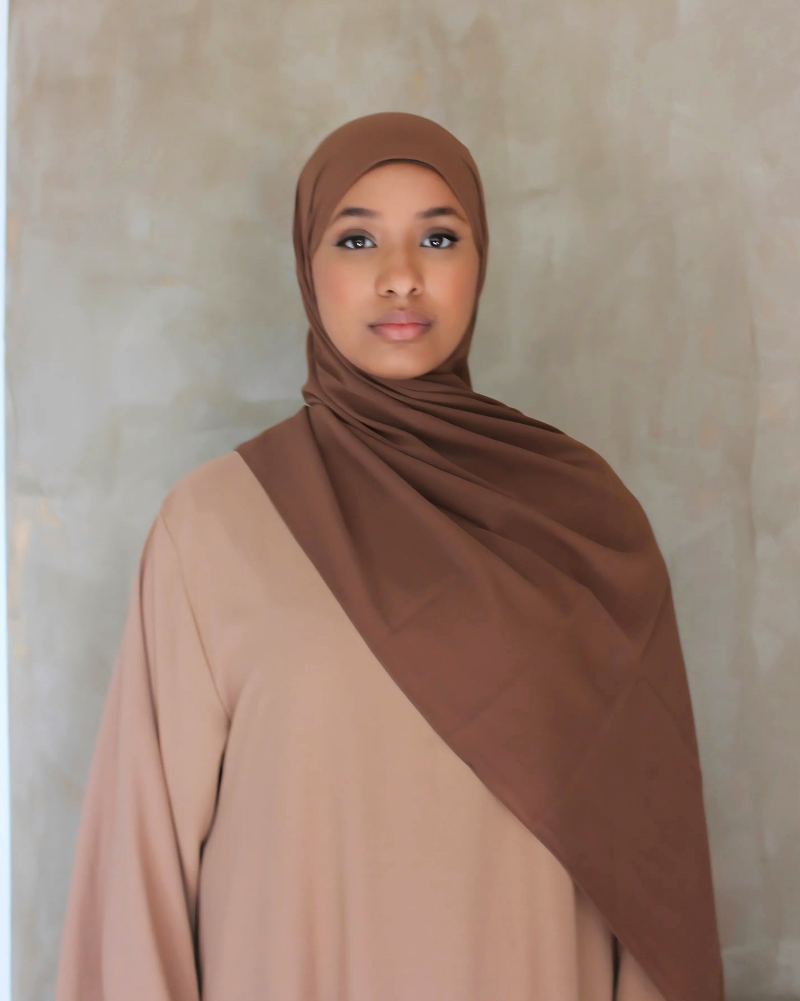Brown Chiffon Hijab