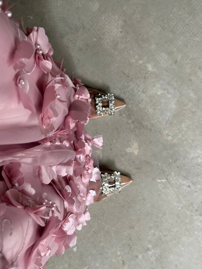 Rosewater - 3D Floral Abaya