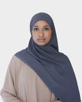 Slate Grey Chiffon Hijab