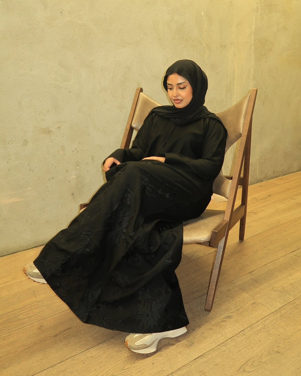 The Classic Embroidery Abaya