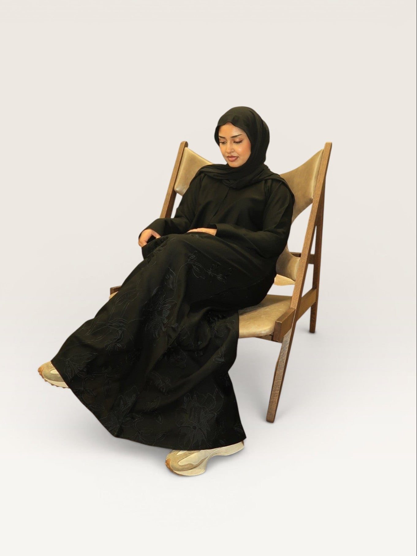 The Classic Embroidery Abaya