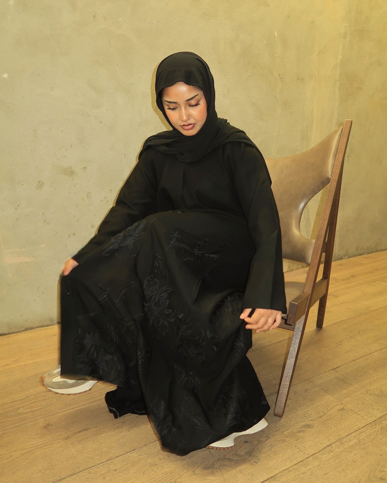 The Classic Embroidery Abaya