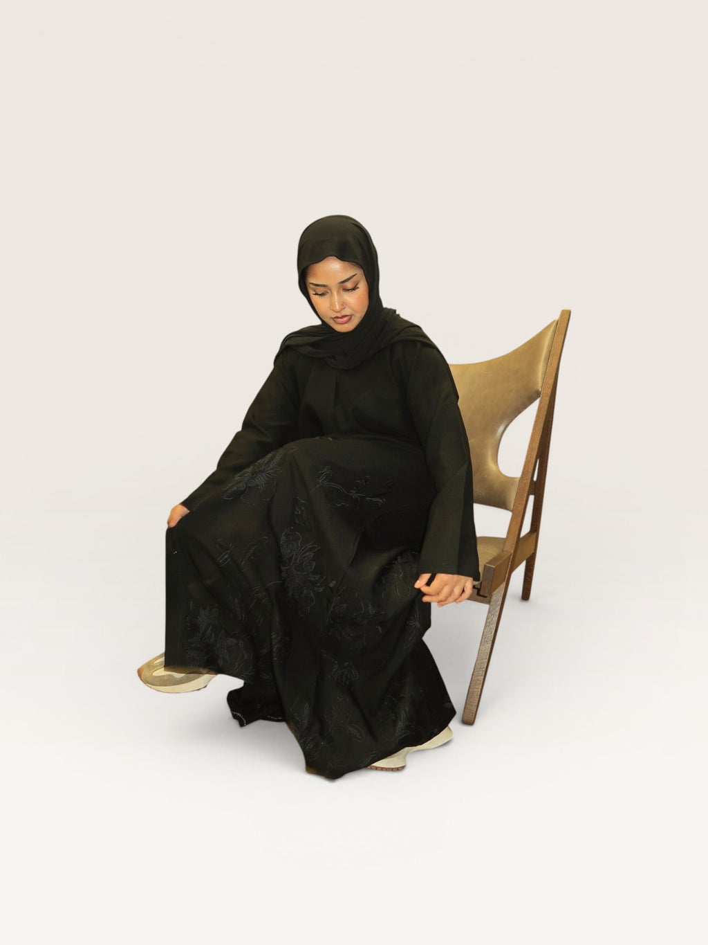 The Classic Embroidery Abaya