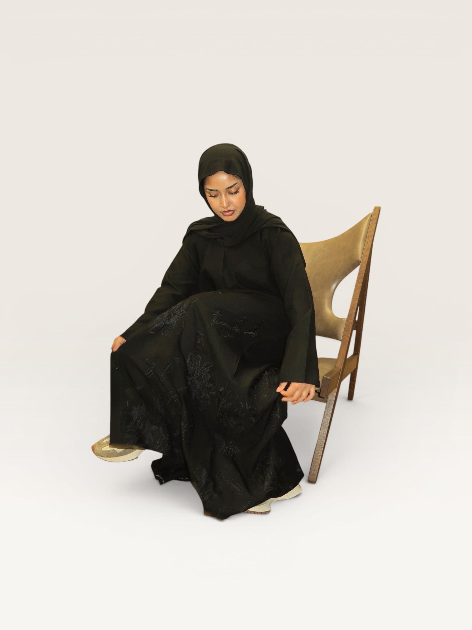 The Classic Embroidery Abaya