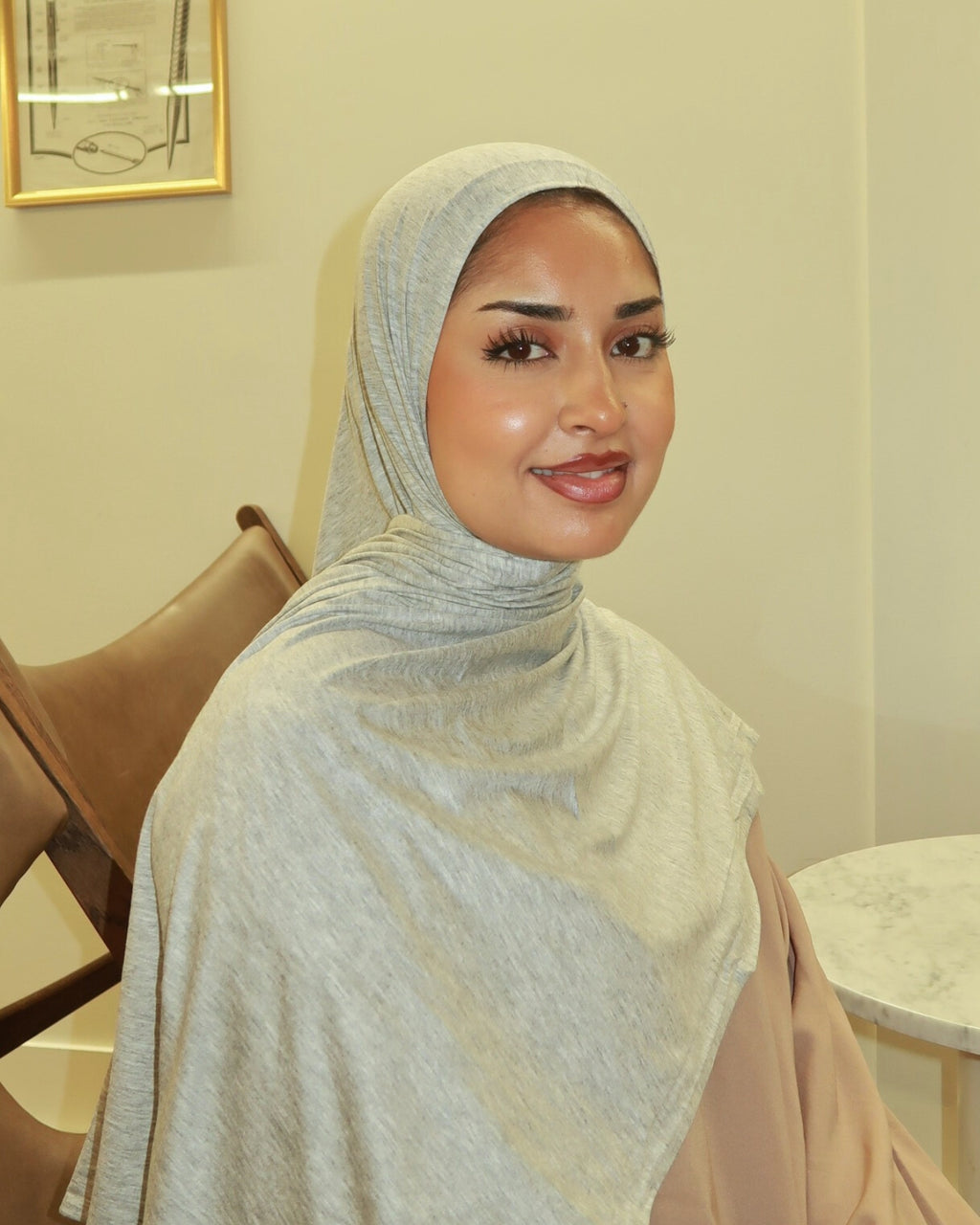 Grey Sports Premium Jersey Hijab