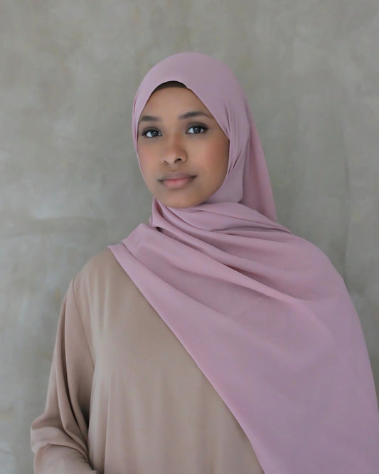Nude Pink Chiffon Hijab