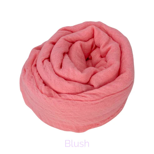 Blush Crinkle Cotton Hijab