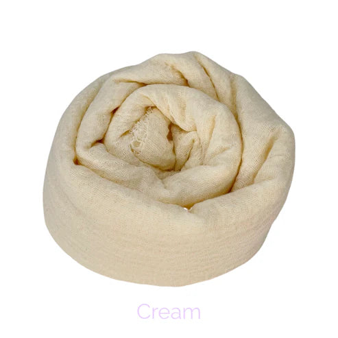 Cream Crinkle Cotton Hijab