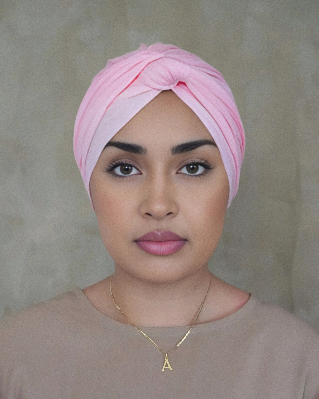 Salmon Jersey Turban Wrap