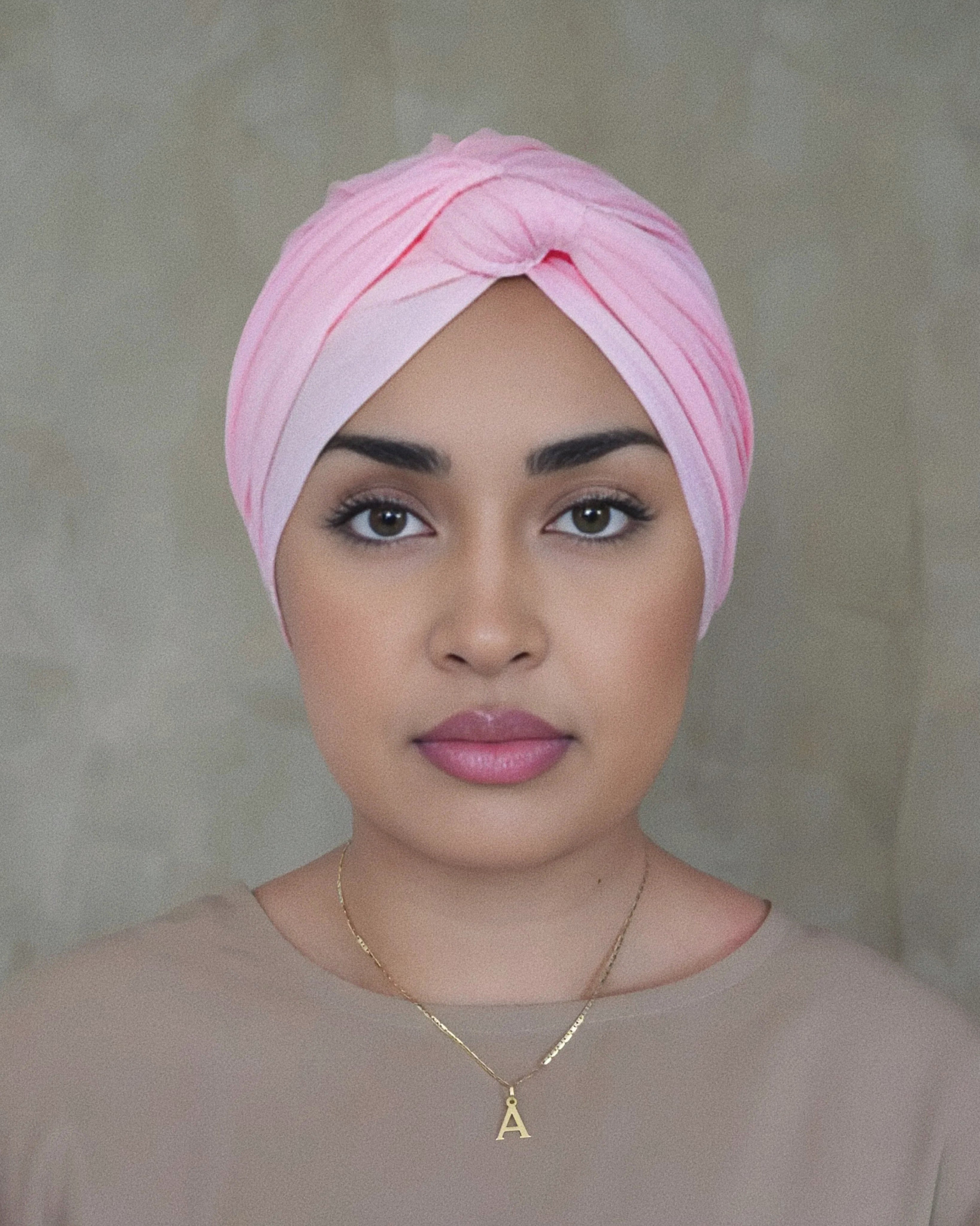 Salmon Jersey Turban Wrap