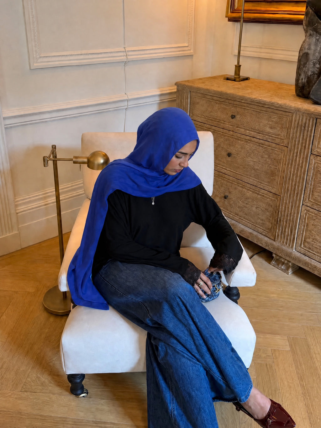 Cobalt Blue Modal Hijab