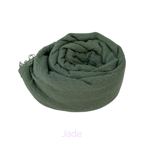 Jade Crinkle Cotton Hijab