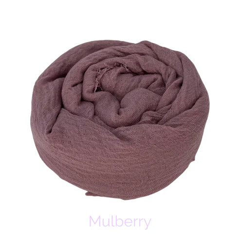 Mulberry Crinkle Cotton Hijab