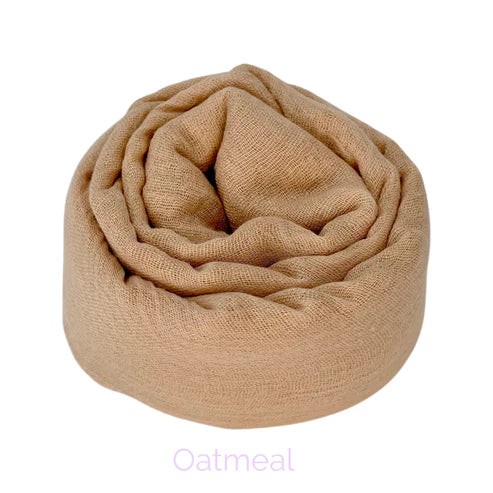 Oatmeal Crinkle Cotton Hijab