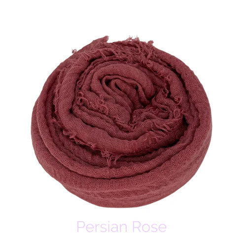 Persian Rose Crinkle Cotton Hijab