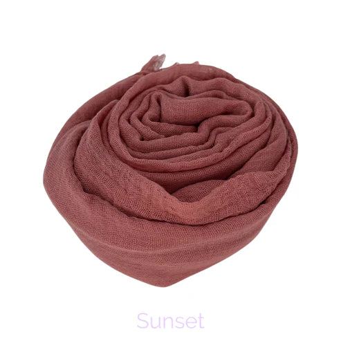 Sunset Crinkle Cotton Hijab