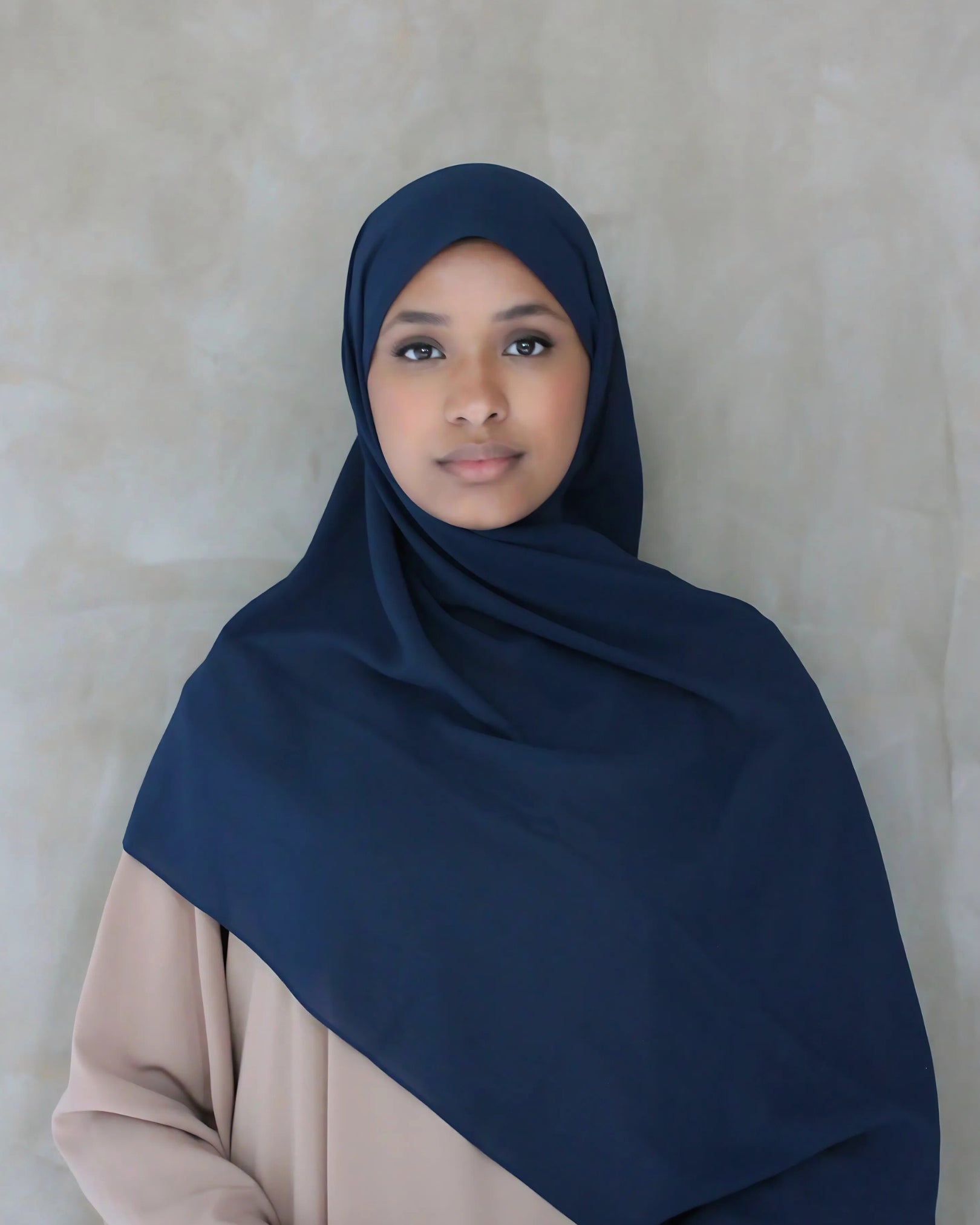 Midnight Blue Chiffon Hijab
