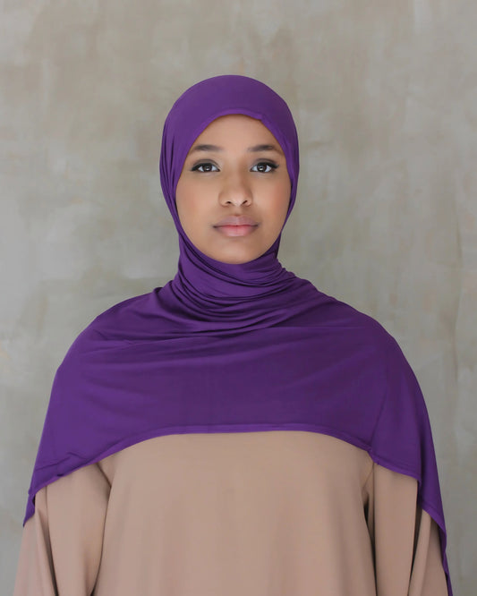 Purple Premium Jersey Hijab