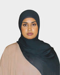 HIJABI LONDON Navy Modal Hijab, soft, lightweight, and elegant. Drapes beautifully for all-day comfort.