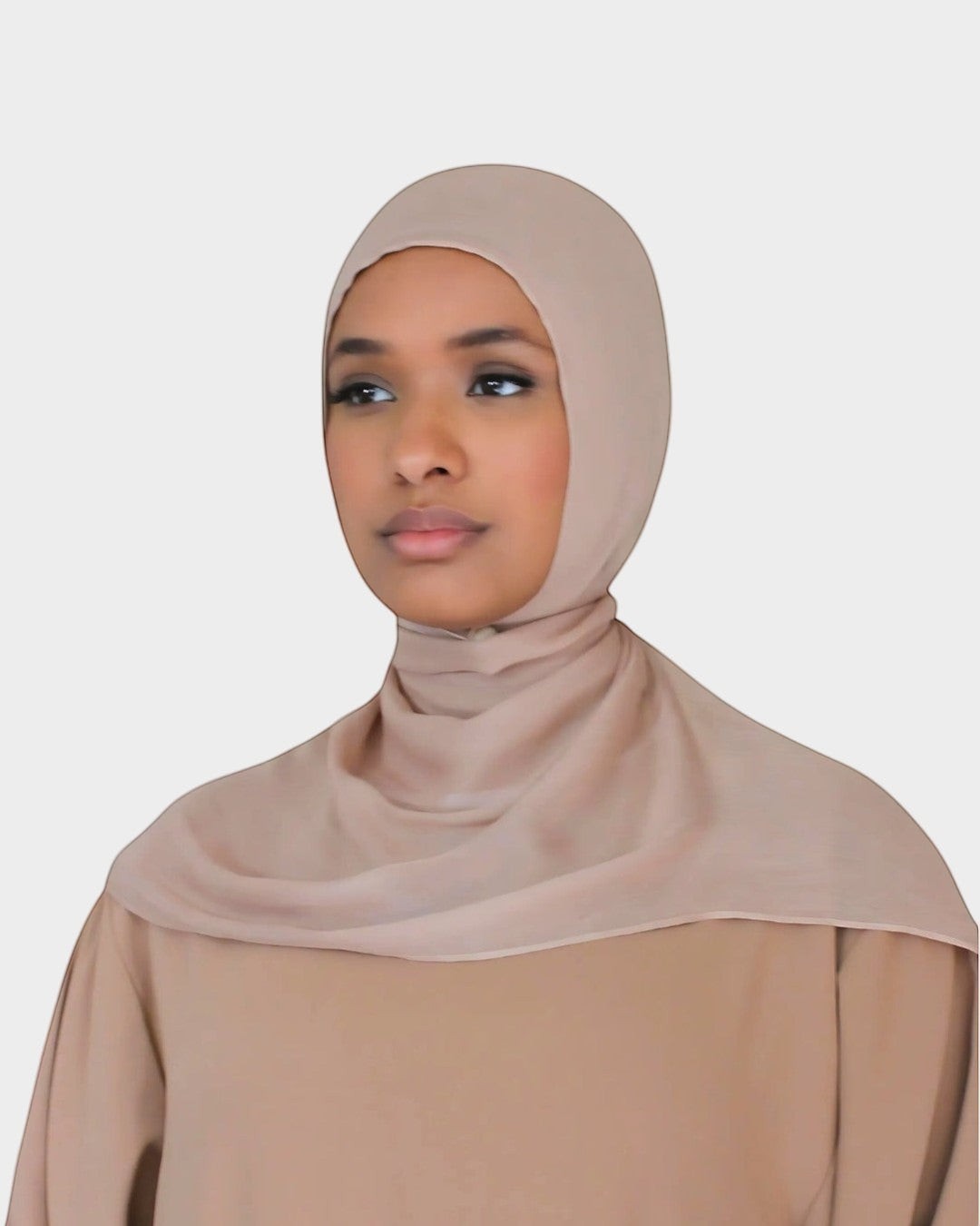 HIJABI LONDON Oatmeal Modal Hijab crafted from ultra-soft, breathable modal fabric. Lightweight and comfortable for all-day wear.