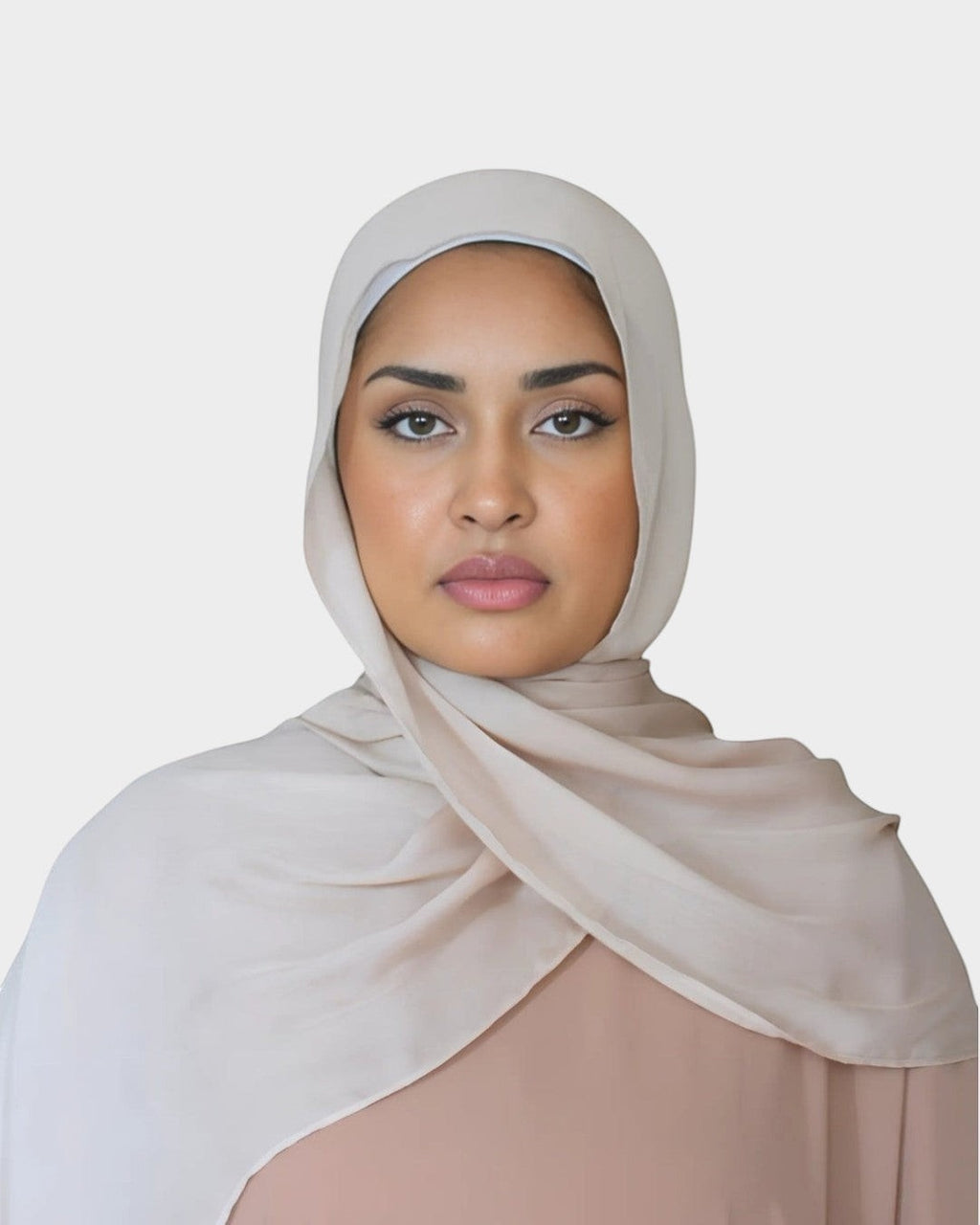 HIJABI LONDON Sand Modal Hijab, ultra-soft, lightweight, breathable fabric for all-day comfort. Neutral shade pairs with any outfit.