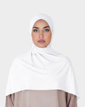 HIJABI LONDON taupe premium jersey cotton hijab with Lycra blend for a comfortable, stretchy fit. Ideal for everyday wear.