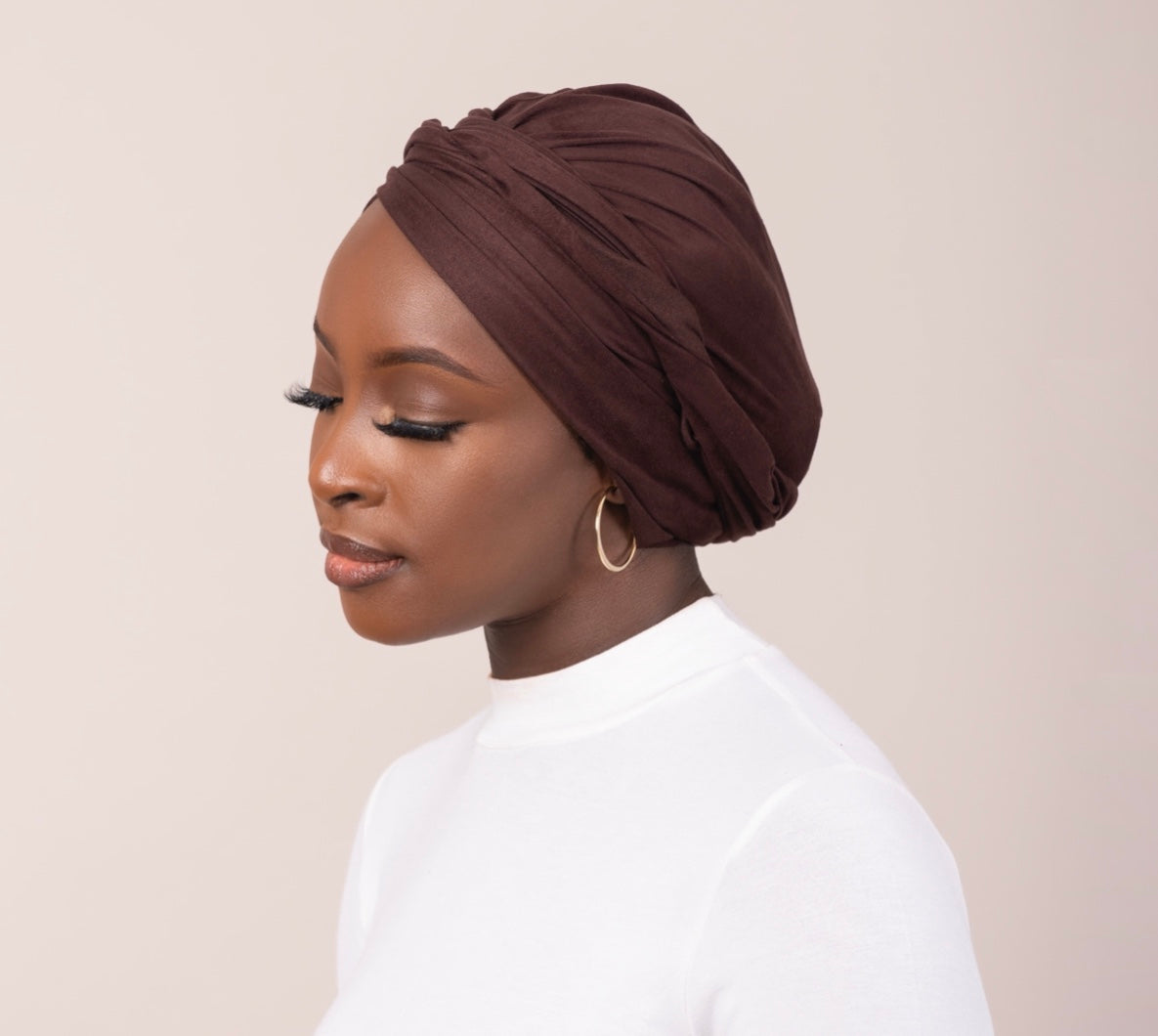 ❗️Suede Effect Turban Wrap