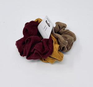 Suede Effect Hair Scrunchies